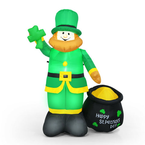 Patrick’s Day Inflatable Leprechaun for for Yard and Lawn-6 ft Patrick’s