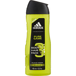 Adidas Pure Game By Adidas Body Hair & Face Shower Gel 13.5 Oz