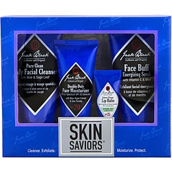 Skin Saviors Set: Pure Clean Daily Facial Cleanser 3 Oz + Face Buff Energizing Scrub 3 Oz + Double-duty Face Moisturizer