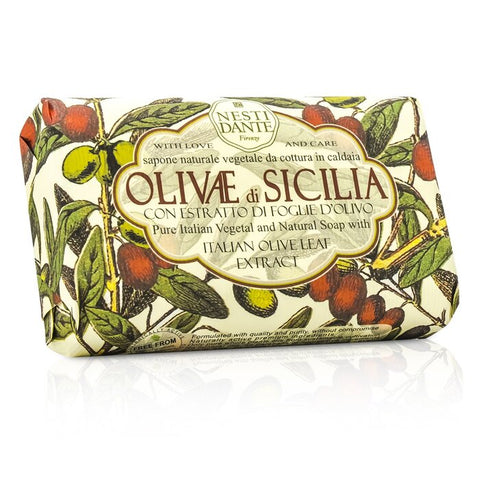 Natural Soap With Italian Olive Leaf Extract  - Olivae Di Sicilia - 150g/3.5oz