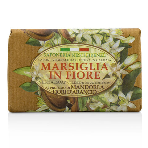 Marsiglia In Fiore Vegetal Soap - Almond & Orange Bloosom - 125g/4.3oz