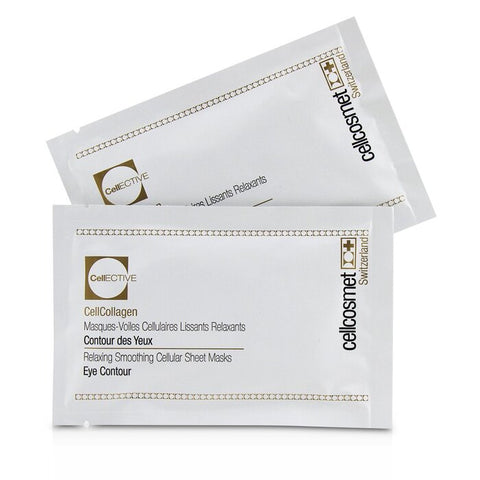 Cellcosmet Cellective Cellcollagen Eye Contour Relaxing Smoothing Cellular Sheet Masks - 5x2patchs