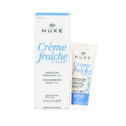 Creme Fraiche De Beaute 48hr Moisturising Rich Cream Gift Set (for Dry To Very Skin Even Sensitive) - 30ml+15ml