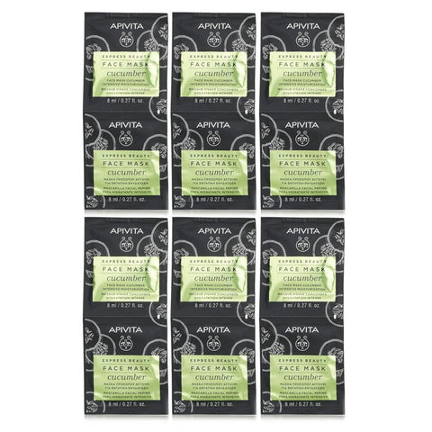Express Beauty Face Mask With Cucumber (intensive Moisturization) - Unboxed - 6x(2x8ml)