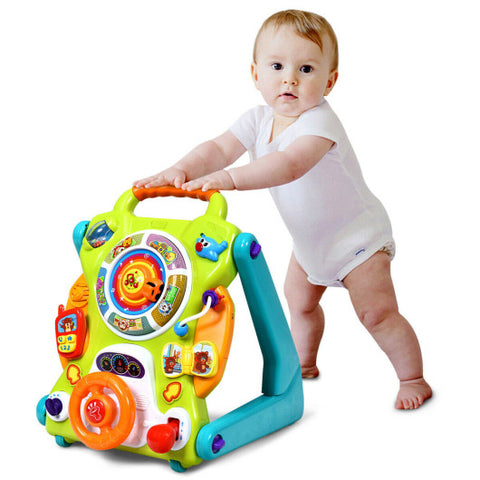 3-in-1 Kids Activity Sit-to-Stand Musical Learning Walker 3-in-1 Kids