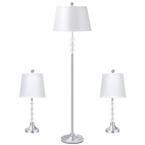 3-Piece Floor Lamp and Table Lamps Set 3-Piece Floor Lamp and Table Lamps