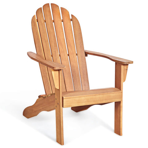 Wooden Outdoor Lounge Chair with Ergonomic Design for Yard and