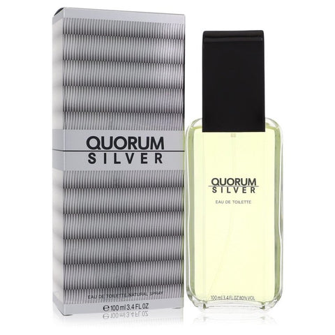 Quorum Silver Eau De Toilette Spray By Puig - 3.4 oz Eau De Toilette Spray