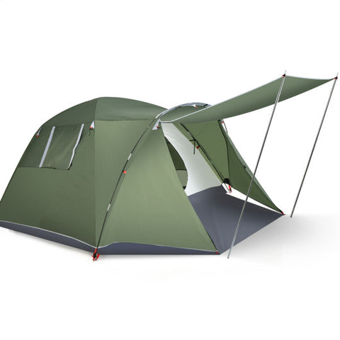 4-6 Person Camping Tent with Front Porch-Green 4-6 Person Camping Tent with