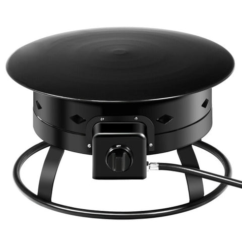 58 000BTU Firebowl Outdoor Portable Propane Gas Fire Pit with Cover and