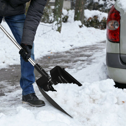 3-in-1 Snow Shovel with Ice Scraper and Snow Brush 3-in-1 Snow Shovel with